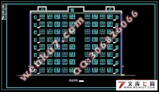 八层综合办公楼框剪结构建筑设计