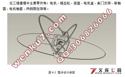 无人机舱门系统的设计,加工和测试(论文)