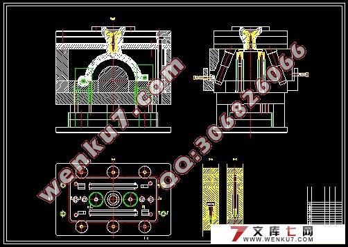 塑料线卡模具的设计