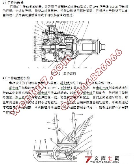 平地机整机及工作装置设计