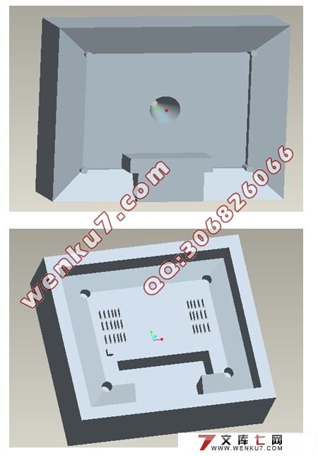 液晶显示器以及底座的模具三维造型设计(Proe)