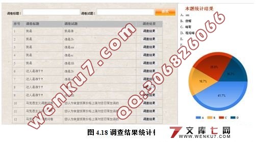 网络问卷调查自动生成系统(VS2008+SQL2008)
