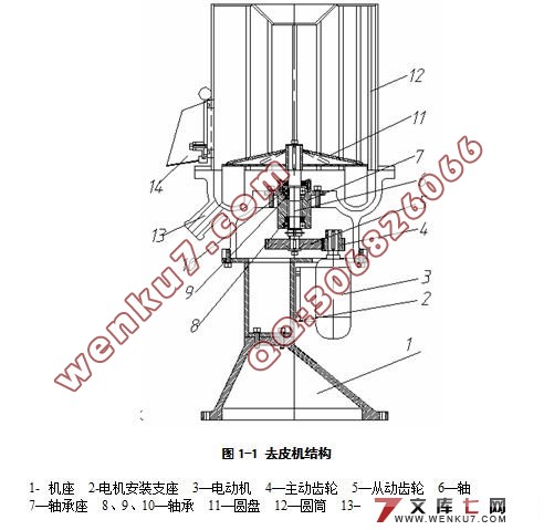 轻型立式薯类去皮机结构设计