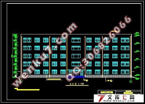五层框架结构学院办公楼设计(建筑设计,结构设计,施工组织设计)