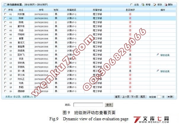班级综合测评系统的设计与实现(JavaEE,MySQL)