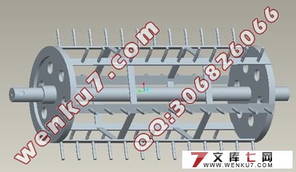 轴流式脱扬机工作部件设计(CAD图纸和Proe三维图)