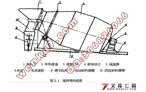 混凝土搅拌车搅拌实验系统仿真设计(cad图,UG三维图,solidwork)☆