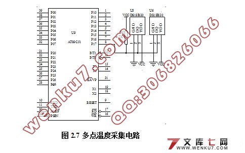 基于单片机的多路温度采集系统软件设计(附程序,元件清单)