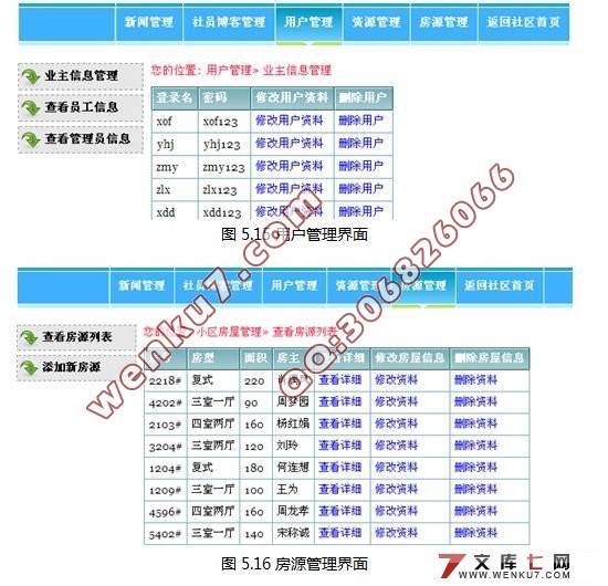 学府华庭社区交流系统的设计(Myeclipse,Struts,Hibernate,MySQL)