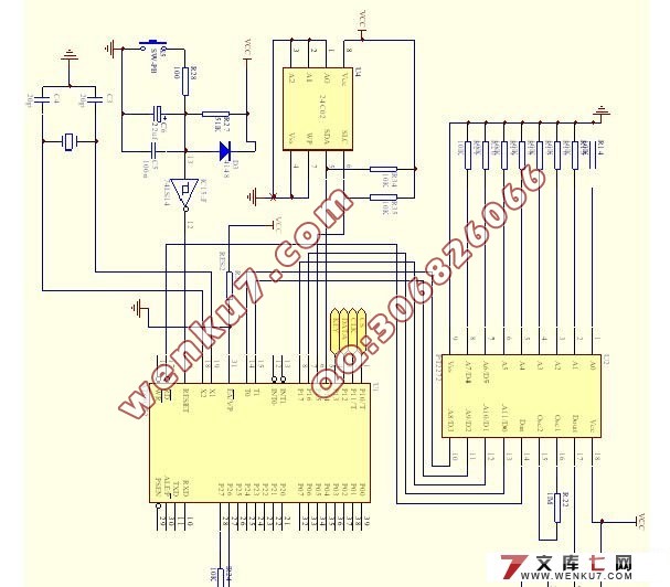 基于单片机和无线电遥控技术的密码锁硬件设计(附PCB图,原理图)