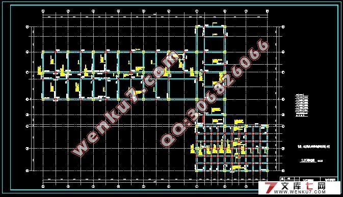 五层5100平米办公楼建筑结构设计(含CAD建筑图,结构图,总平面图)