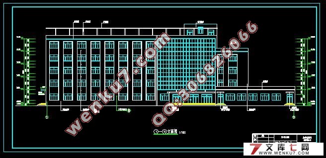 五层5100平米办公楼建筑结构设计(含CAD建筑图,结构图,总平面图)