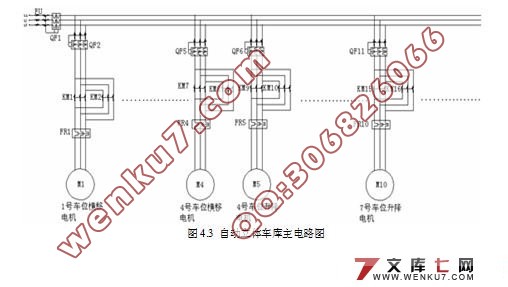 自动立体车库PLC控制系统设计(附接线图,电路图)