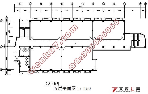 成都市某高校五层3000平米办公楼综合楼设计
