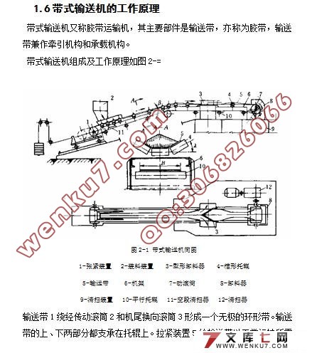 矿用固定式带式输送机(含cad零件图和装配图)