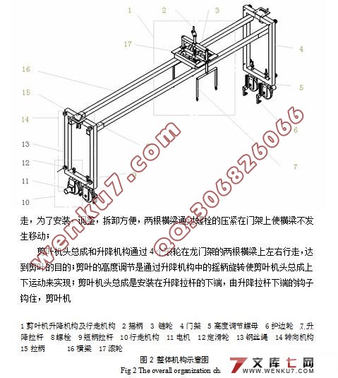 自走式烟苗剪叶机的设计