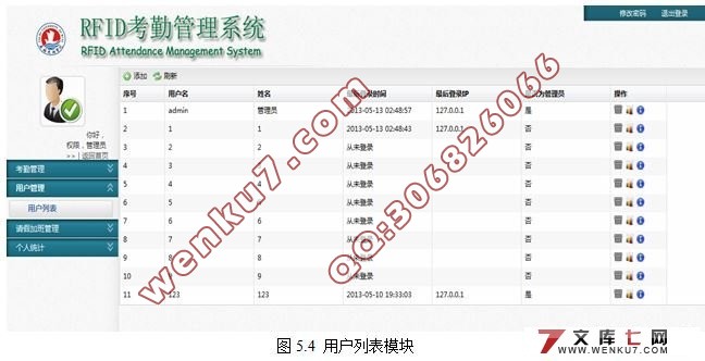 基于RFID的考勤管理系统的设计与实现