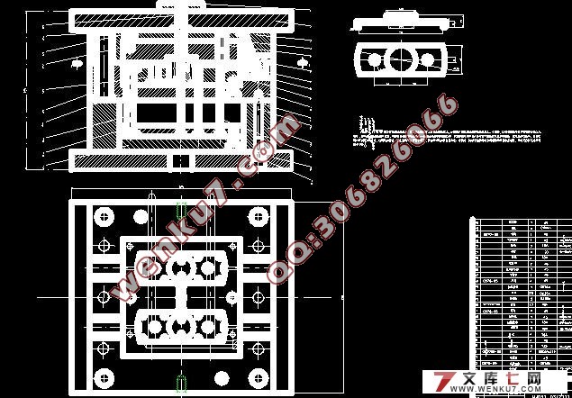 �˸�ע��ģ���(��cad���ͼ��װ��ͼ)