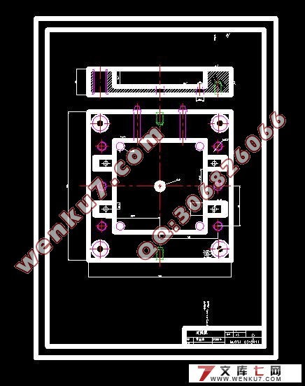 �˸�ע��ģ���(��cad���ͼ��װ��ͼ)