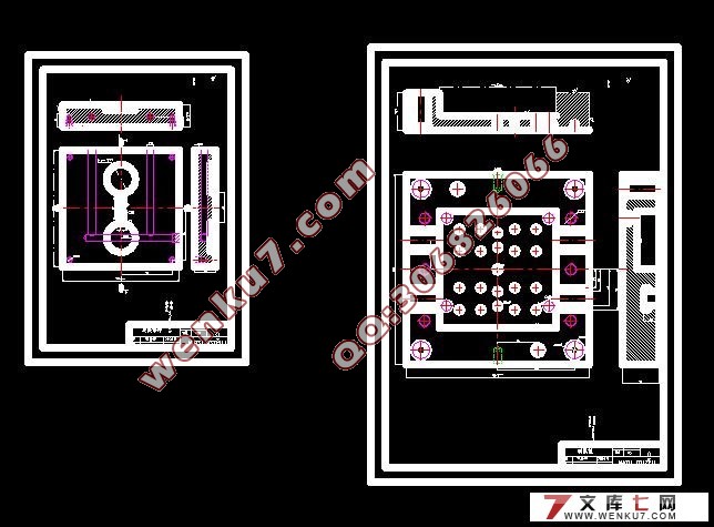 �˸�ע��ģ���(��cad���ͼ��װ��ͼ)