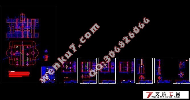 动片零件冲孔落料级进模具的设计(含cad零件图和装配图,工艺卡)