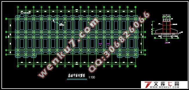 六层4700平米大连大学办公楼设计(建筑图,结构图,总平面图)