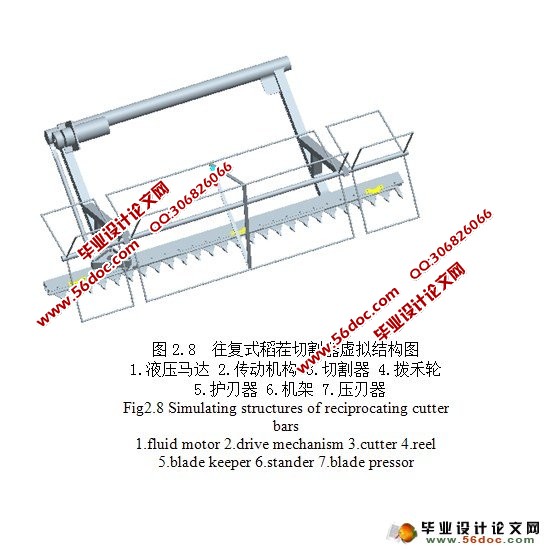 往复式切割器振动分析及结构优化