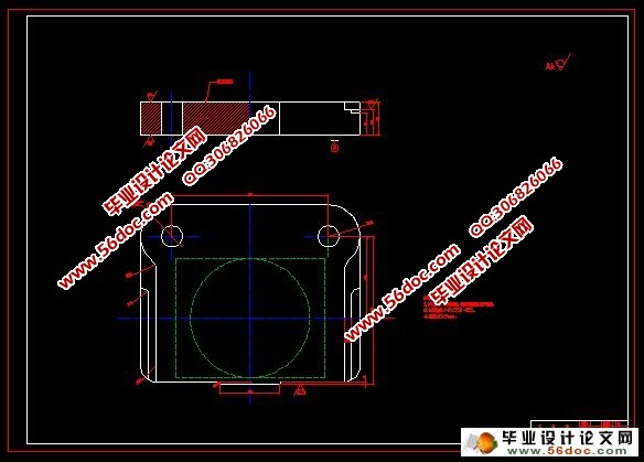 连接片冲孔、翻边、落料连续式复合膜设计