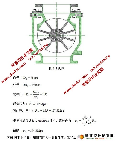 高压流体140MPa旋塞阀设计