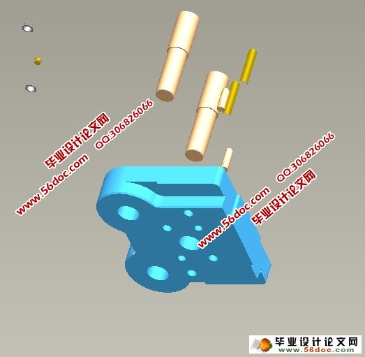 导柱式落料模工作原理动画设计制作(Proe三维图,仿真视频)