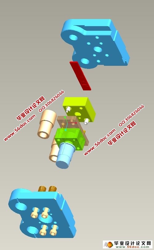 导柱式落料模工作原理动画设计制作(Proe三维图,仿真视频)