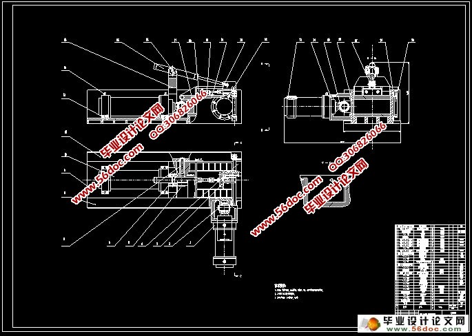 Һѹ������������(��CAD���װ��ͼ,Proe��άͼ)