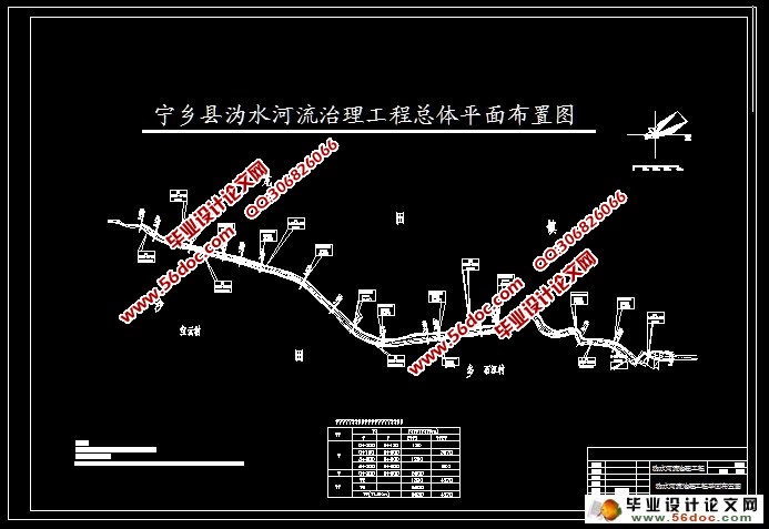 沩水河流治理工程设计(含CAD图)