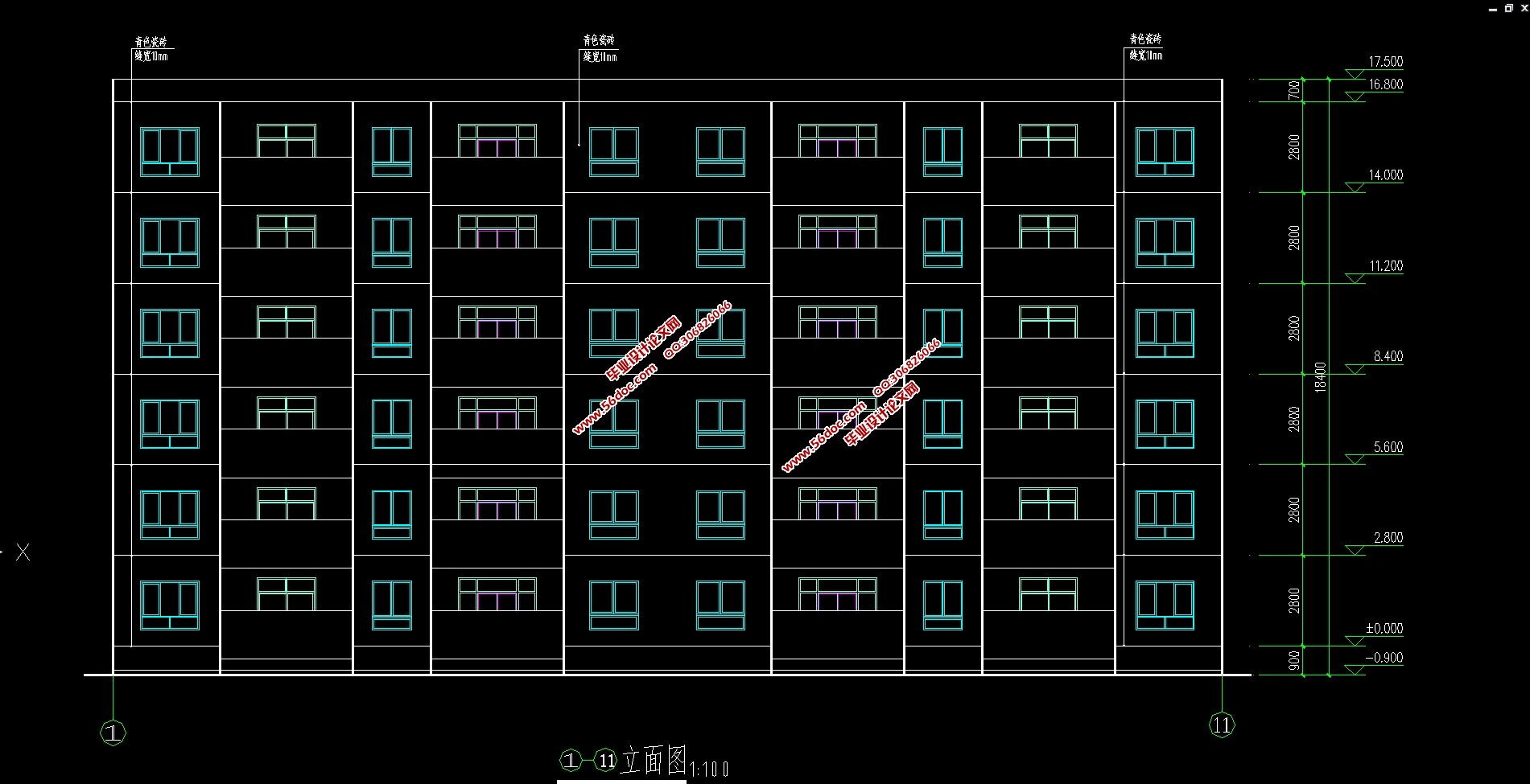 六层2468平米钢筋砼住宅楼施工组织设计(建筑图,网络图,横道图)