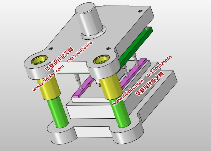 散热底座冲压模具设计(含CAD零件装配图,SolidWorks三维造型)