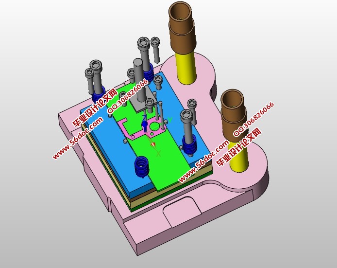 安全挂钩冲压模具设计(含CAD零件装配图,SolidWorks三维造型)