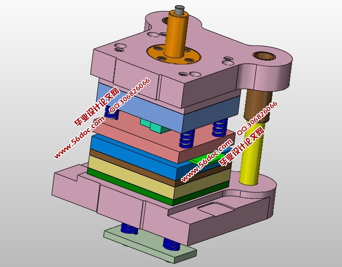安全挂钩冲压模具设计(含CAD零件装配图,SolidWorks三维造型)