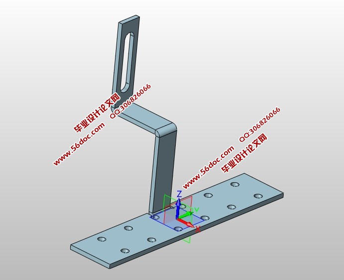 监控器吊支架冲压模具设计(含CAD图,SolidWorks三维图)