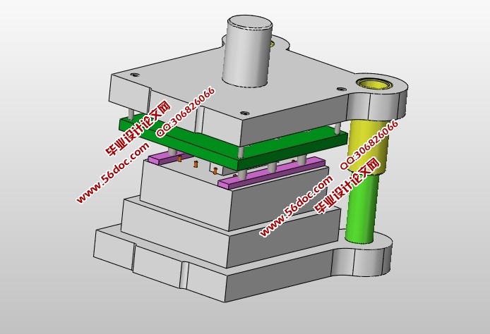 监控器吊支架冲压模具设计(含CAD图,SolidWorks三维图)