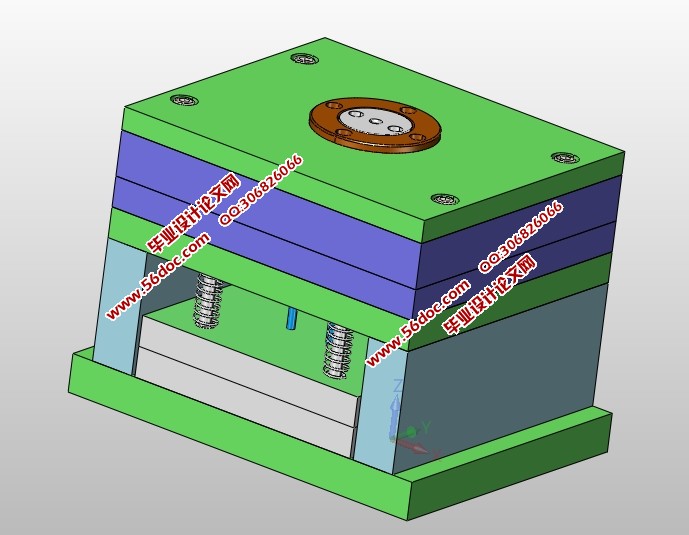 电视遥控器外壳注塑模具设计(含CAD图,SolidWorks,IGS三维图)