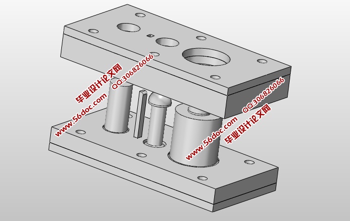 Φ28外舌止动垫圈冲孔落料剪切级进模具设计(含CAD图,SolidWorks三维图)