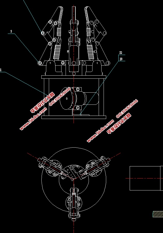 水果采摘装置设计(含CAD图,IGS,SolidWorks三维图,有限元分析)