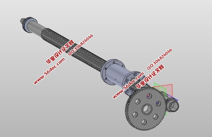 数控卧式镗铣床机械手运动机构设计(含CAD装配图,SolidWorks三维图)