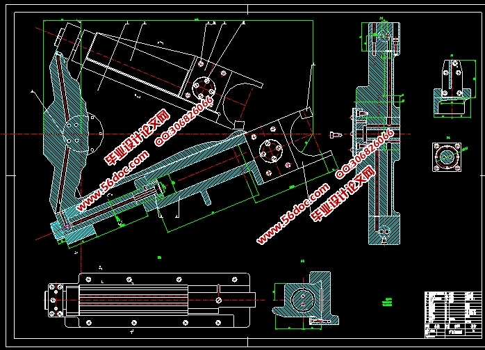 数控卧式镗铣床机械手运动机构设计(含CAD装配图,SolidWorks三维图)