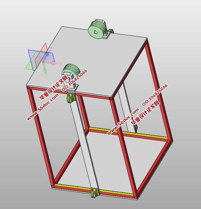电梯缓冲器落锤实验装置的设计(含CAD零件装配图,SolidWorks三维图)