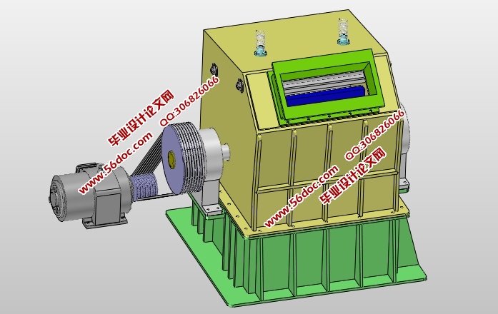 反击式破碎机的设计(含CAD零件装配图,STEP,x_t,SolidWorks三维图)