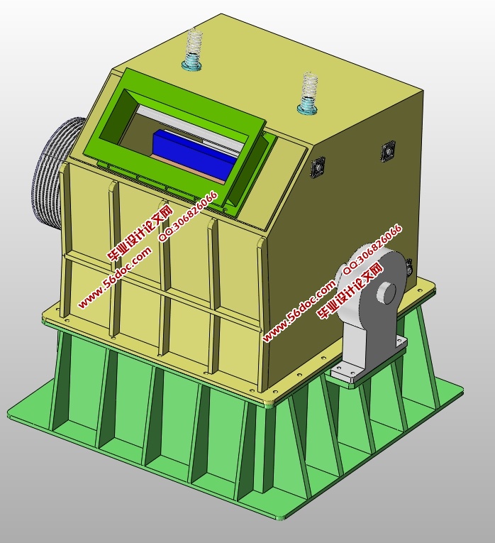 反击式破碎机的设计(含CAD零件装配图,STEP,x_t,SolidWorks三维图)