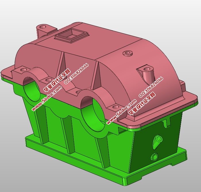 高固有特性减速器箱体结构设计(含CAD装配图,SolidWorks三维图)