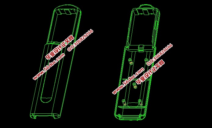 电视机遥控器后盖塑料成型工艺及模具设计(含CAD零件装配图)