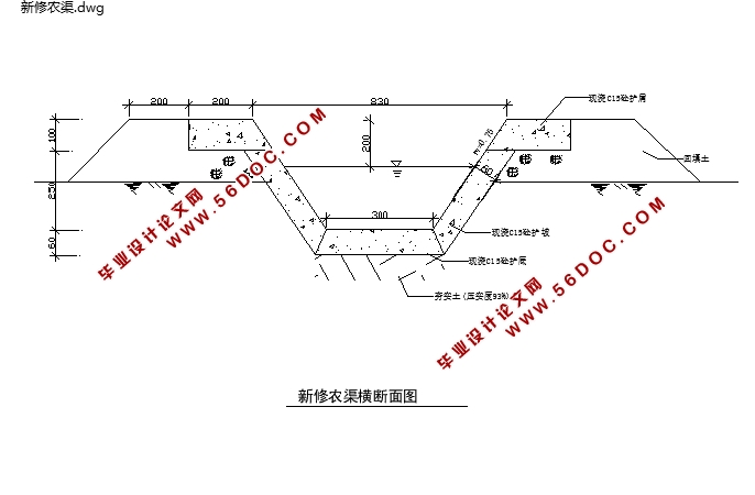 河洑镇农田水利工程设计(含CAD图)